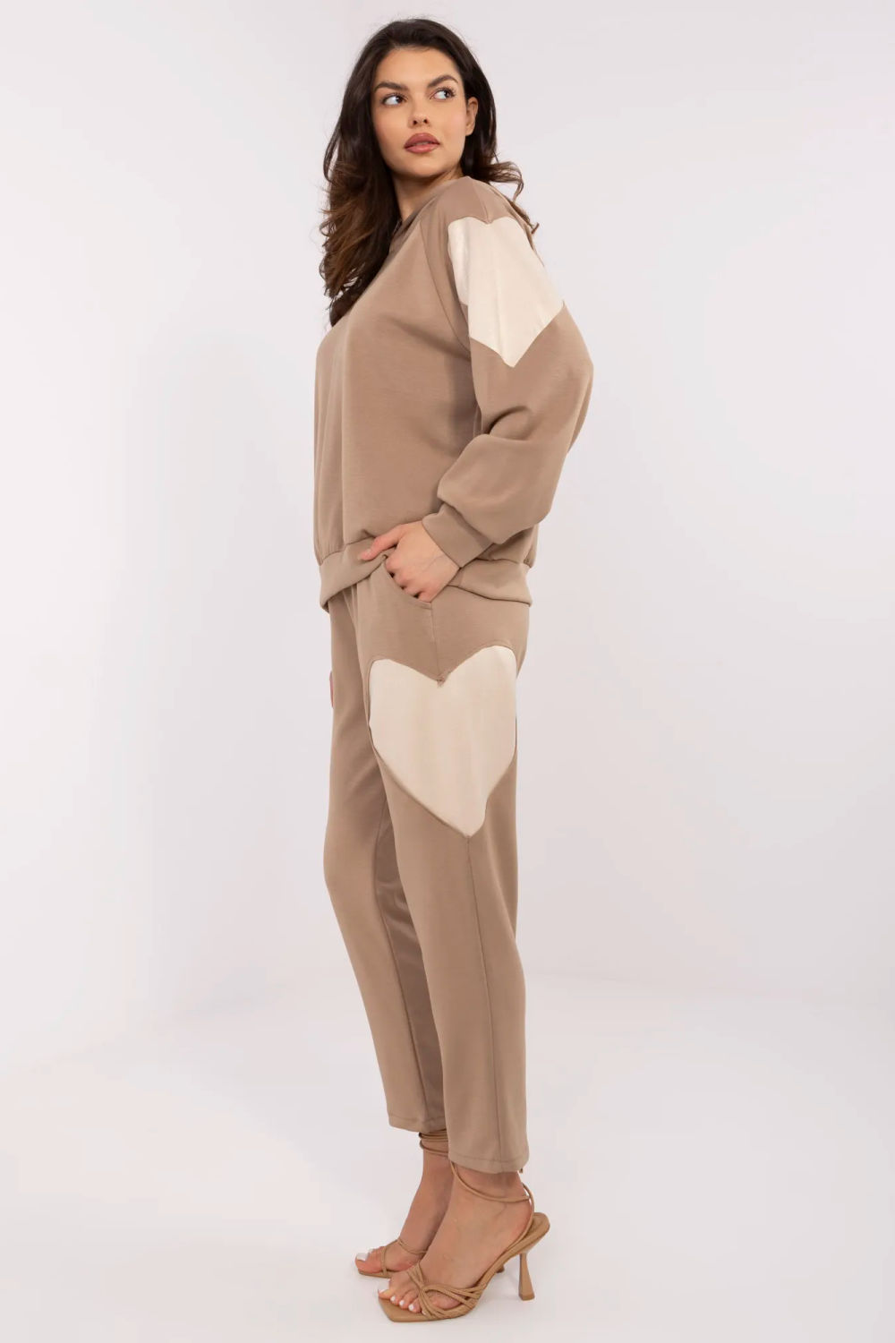 Spodnie Komplet Model MI-KMPL-M6156.98 Light Brown - Italy Moda - obrazek 3