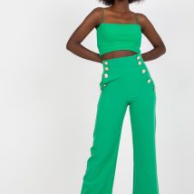 Spodnie Damskie Model DHJ-SP-16008.01X Green – Italy Moda
