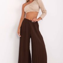 Spodnie Damskie Model MI-SP-A2432.71 Dark Brown – Italy Moda