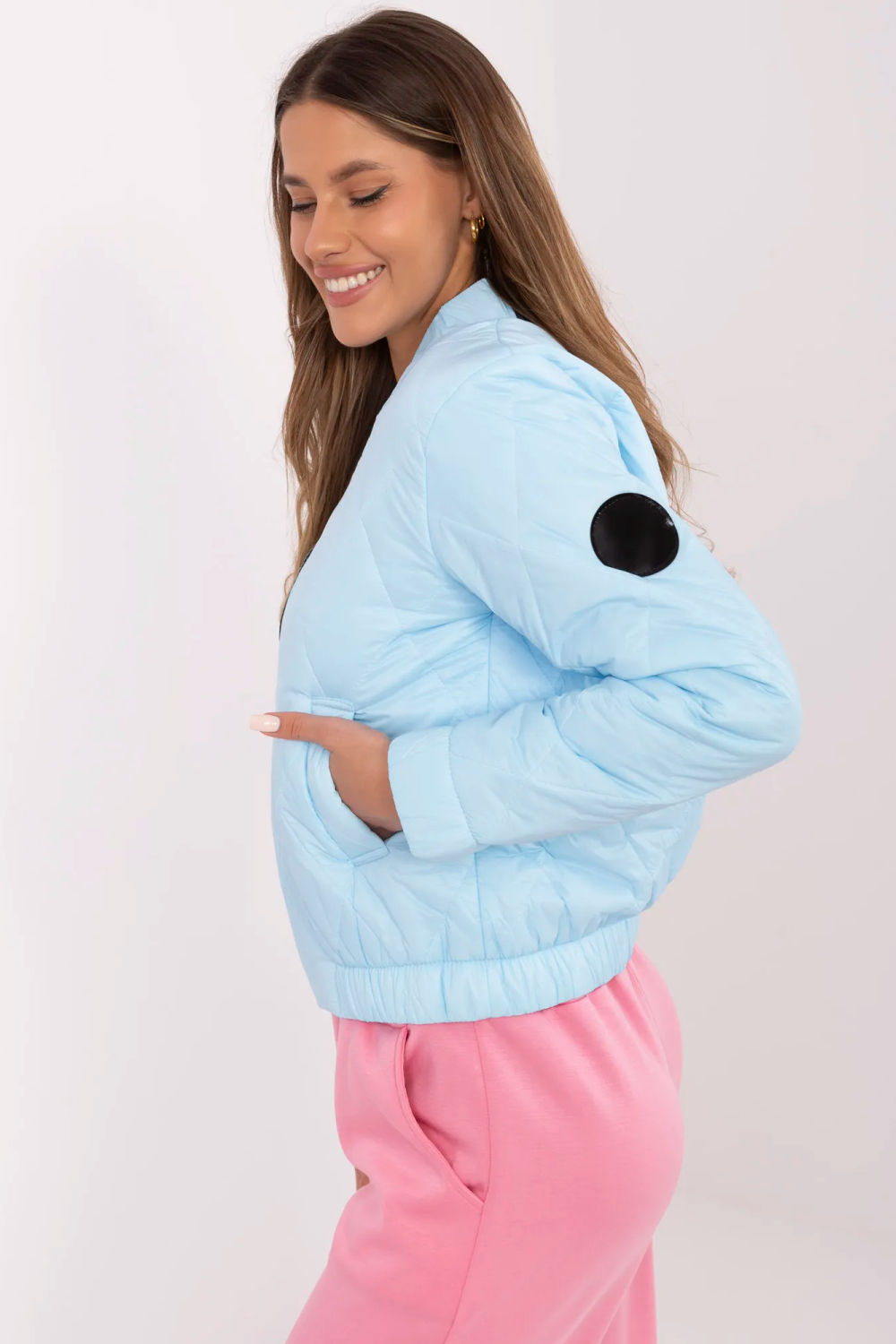 Kurtka Damska Model MI-KR-88357.69P Light Blue - Italy Moda - obrazek 3