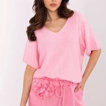 Sweter Damski Model MO-SW-0702.36 Light Pink – Italy Moda