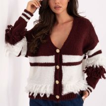 Sweter Damski Model MI-SW-3211.31 Bordo – Italy Moda