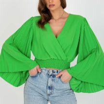 Bluzka Model DHJ-BZ-16503.30X Light Green – Italy Moda