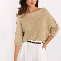 Sweter Damski Model MI-SW-1604.85 Gold – Italy Moda