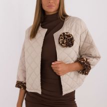 Kurtka Damska Model DHJ-KR-A8357.50 Beige – Italy Moda