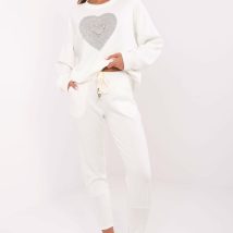 Spodnie Dresowe Model DHJ-SP-9283.83P Ecru – Italy Moda