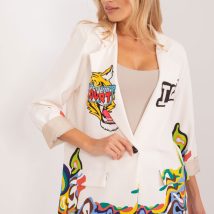 Marynarka Model DHJ-MA-18525-7.67 Ecru – Italy Moda