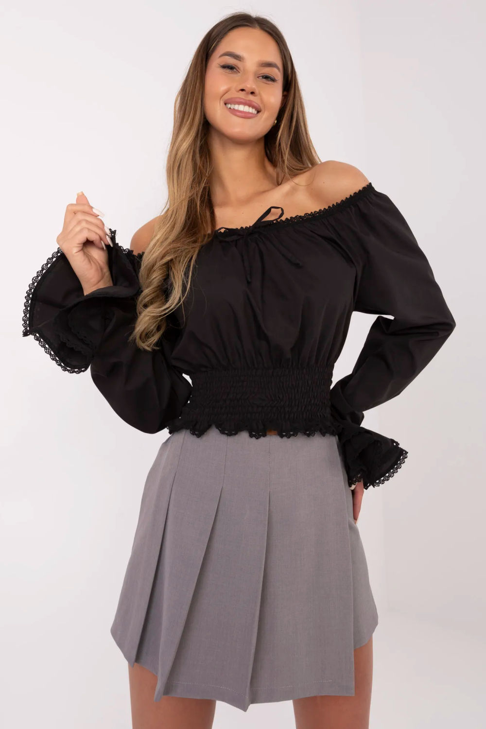 Spodnie Spódnicospodenki Model MI-SD-88662.92 Grey - Italy Moda