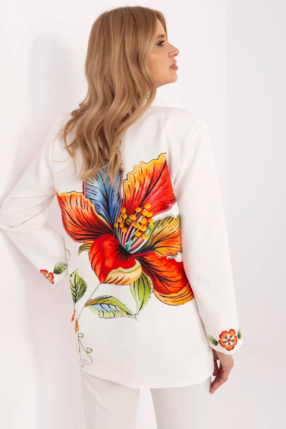 Marynarka Model DHJ-MA-18525-31.87 Ecru - Italy Moda - obrazek 4