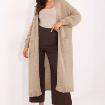 Sweter Kardigan Model MI-SW-WM6155.82 Beige – Italy Moda