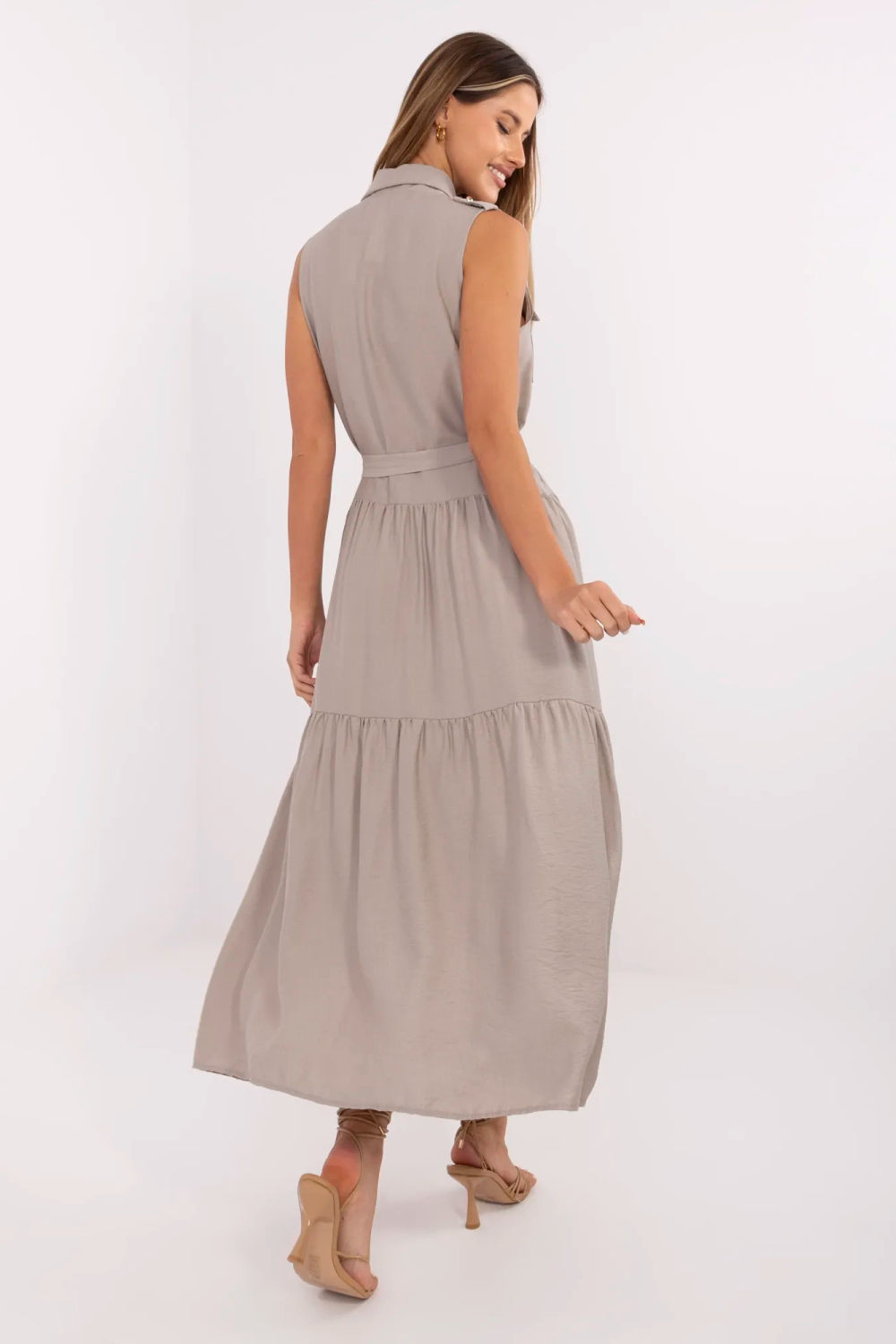 Sukienka Model MI-SK-A5032.70P Grey - Italy Moda - obrazek 4