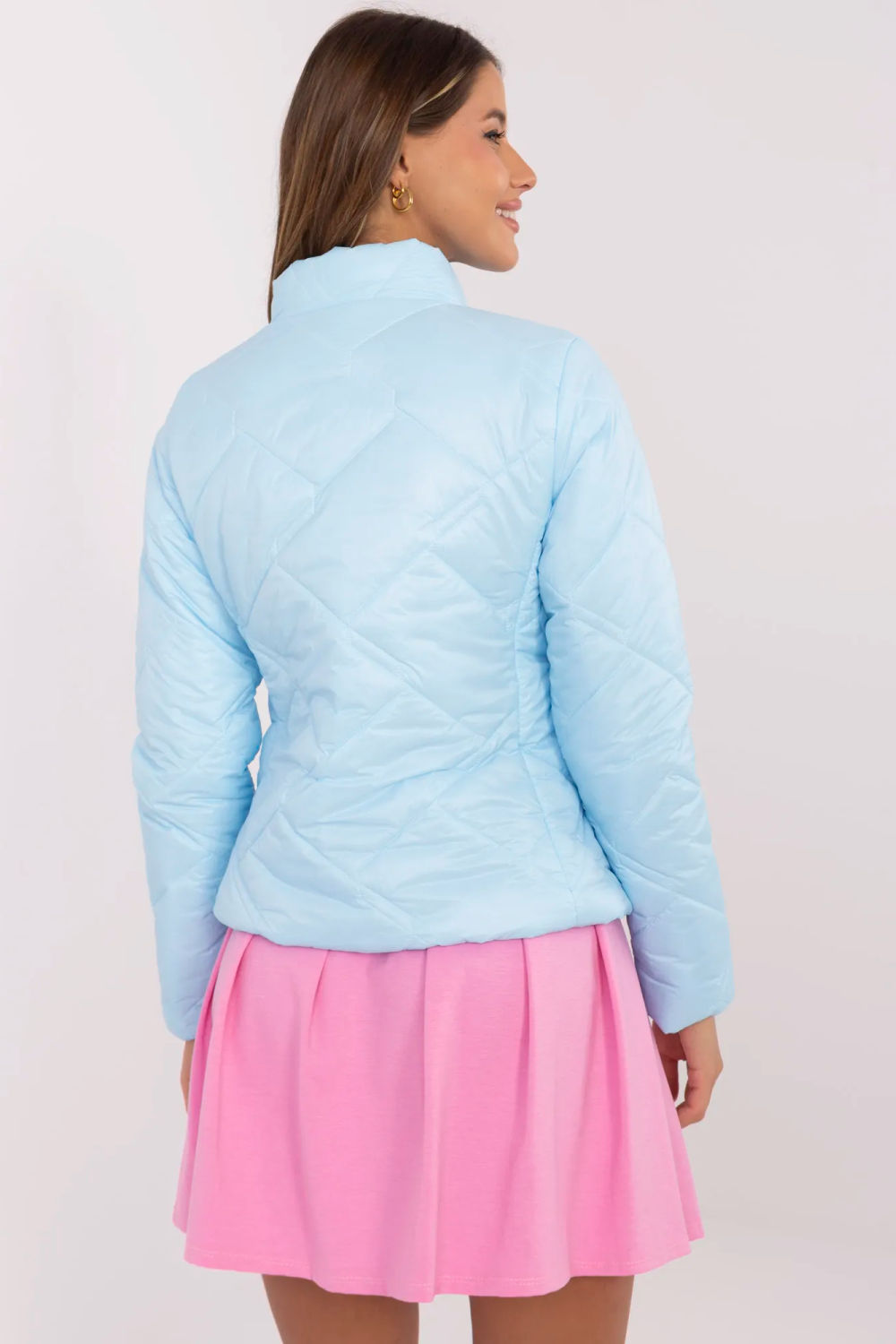 Kurtka Damska Model MI-KR-88630.60P Light Blue - Italy Moda - obrazek 4