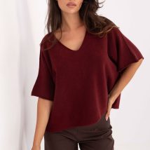 Sweter Damski Model IT-SW-2202.52 Bordo – Italy Moda