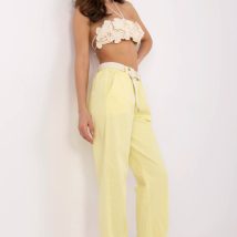 Spodnie Damskie Model DHJ-SP-20506.79 Light Yellow – Italy Moda