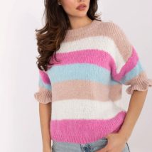 Sweter Damski Model MI-SW-1903.94 White/Pink – Italy Moda