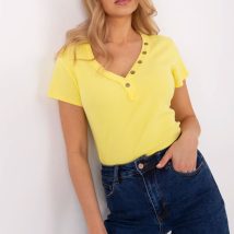 Bluzka Model DHJ-BZ-25168.00 Yellow – Italy Moda
