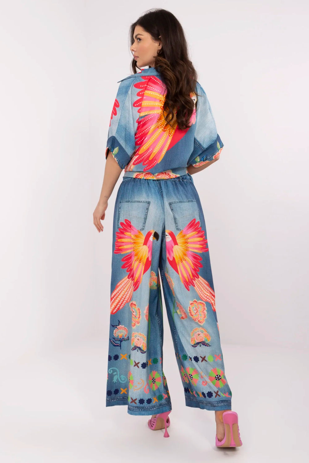 Spodnie Damskie Model DHJ-SP-19183-6.79 Blue - Italy Moda - obrazek 4