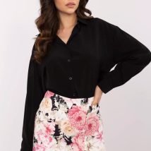 Spodnie Spódnicospodnie Model DHJ-SD-A8933.12 Black/Pink – Italy Moda