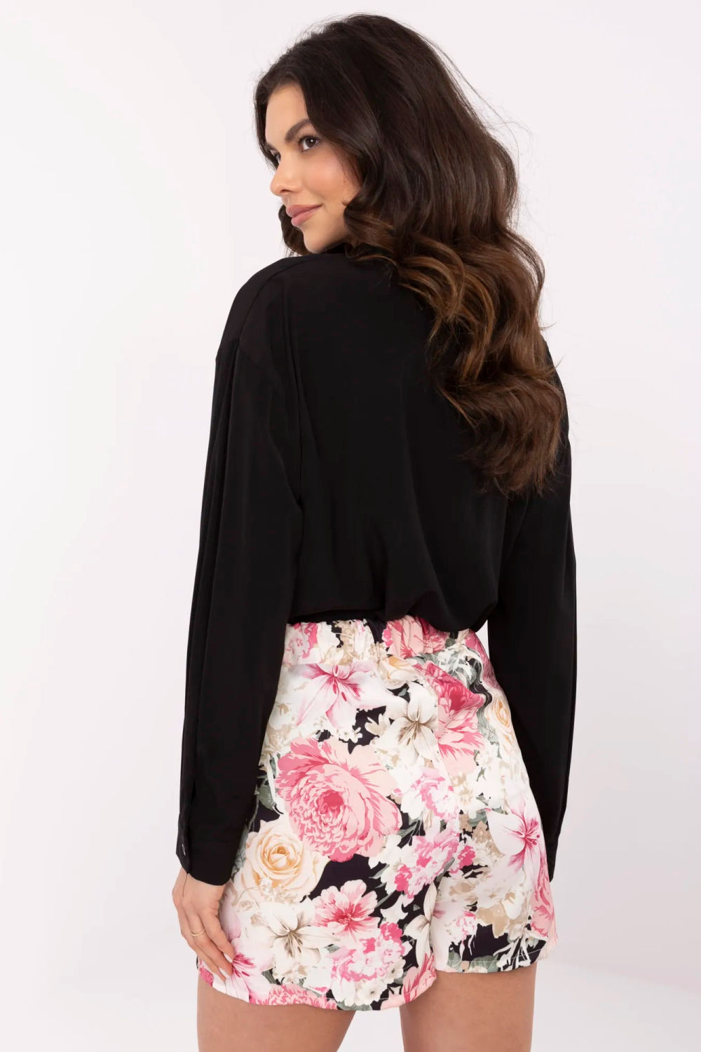 Spodnie Spódnicospodnie Model DHJ-SD-A8933.12 Black/Pink - Italy Moda - obrazek 4