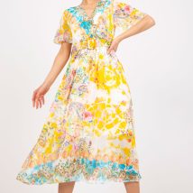 Sukienka Model DHJ-SK-15967-1.01P White/Yellow – Italy Moda