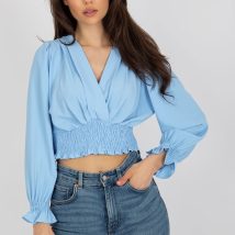 Bluzka Model DHJ-BZ-13866.92P Light Blue – Italy Moda