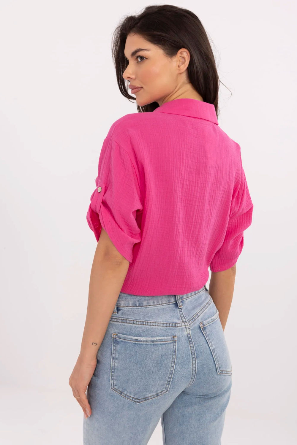 Koszula Damska Model DHJ-KS-8595-1.66 Fuksja - Italy Moda - obrazek 4