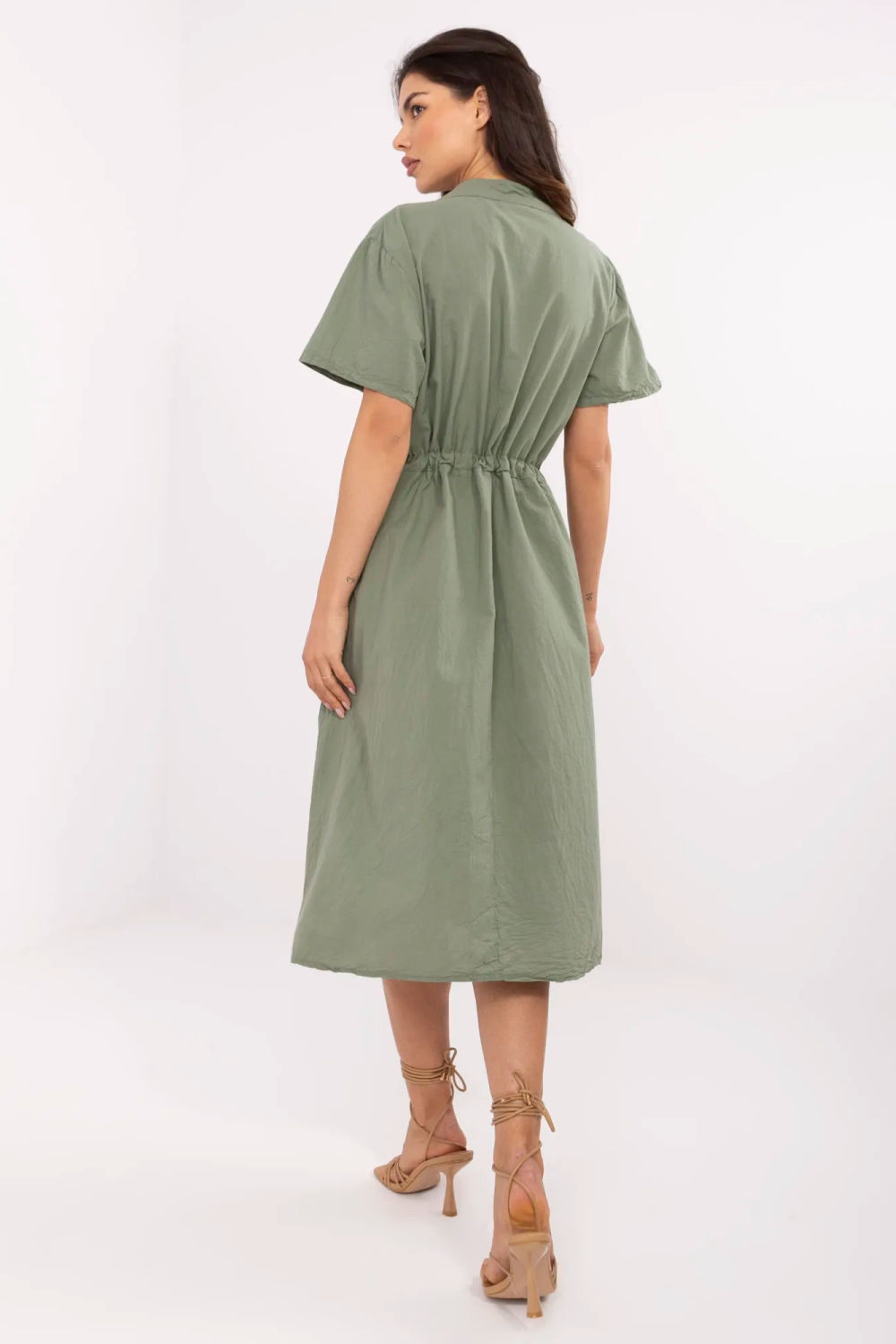 Sukienka Model MI-SK-109898.68 Khaki - Italy Moda - obrazek 4