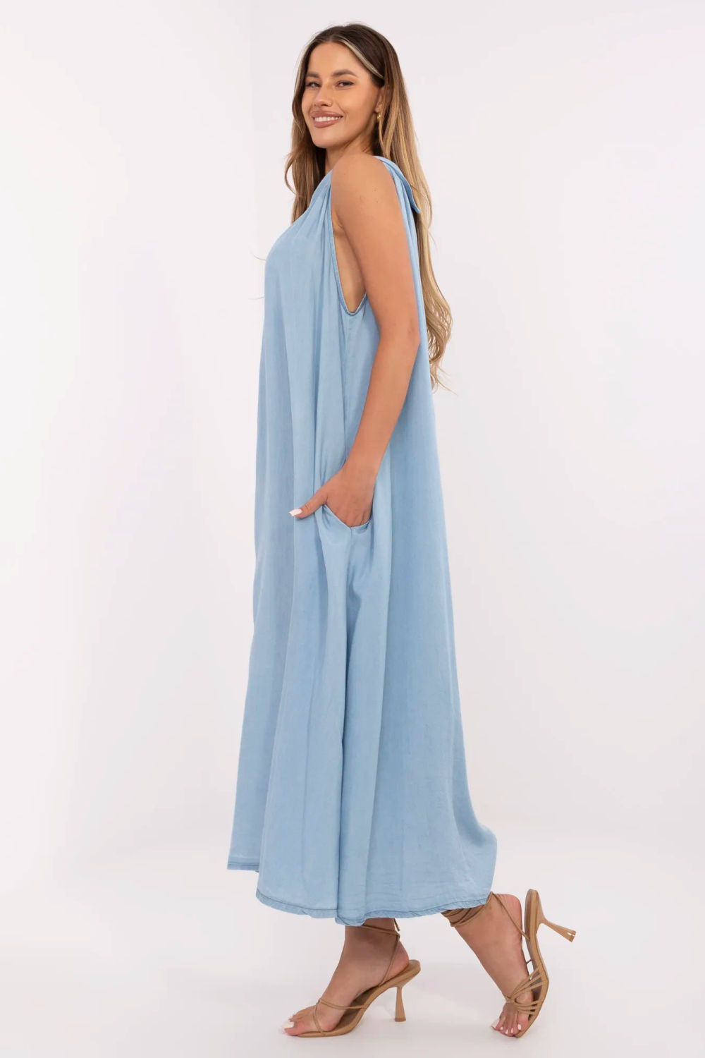 Sukienka Model DHJ-SK-A7969.89 Blue - Italy Moda - obrazek 3