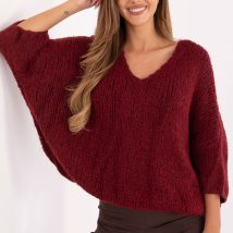 Sweter Damski Model IT-SW-7703.70 Bordo – Italy Moda
