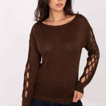 Sweter Damski Model MI-SW-1606.96 Dark Brown – Italy Moda