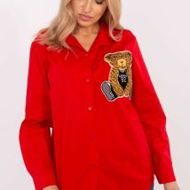 Koszula Damska Model DHJ-KS-20169.16P Red – Italy Moda