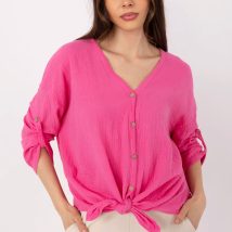Koszula Damska Model DHJ-KS-25108.60P Fluo Pink – Italy Moda