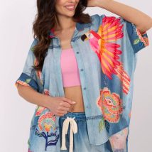 Koszula Damska Model DHJ-KS-19007-6.86 Blue – Italy Moda