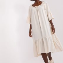 Sukienka Model DHJ-SK-6057.93 Light Beige – Italy Moda