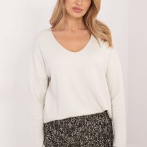 Sweter Damski Model DHJ-BZ-19238.26 Ecru – Italy Moda