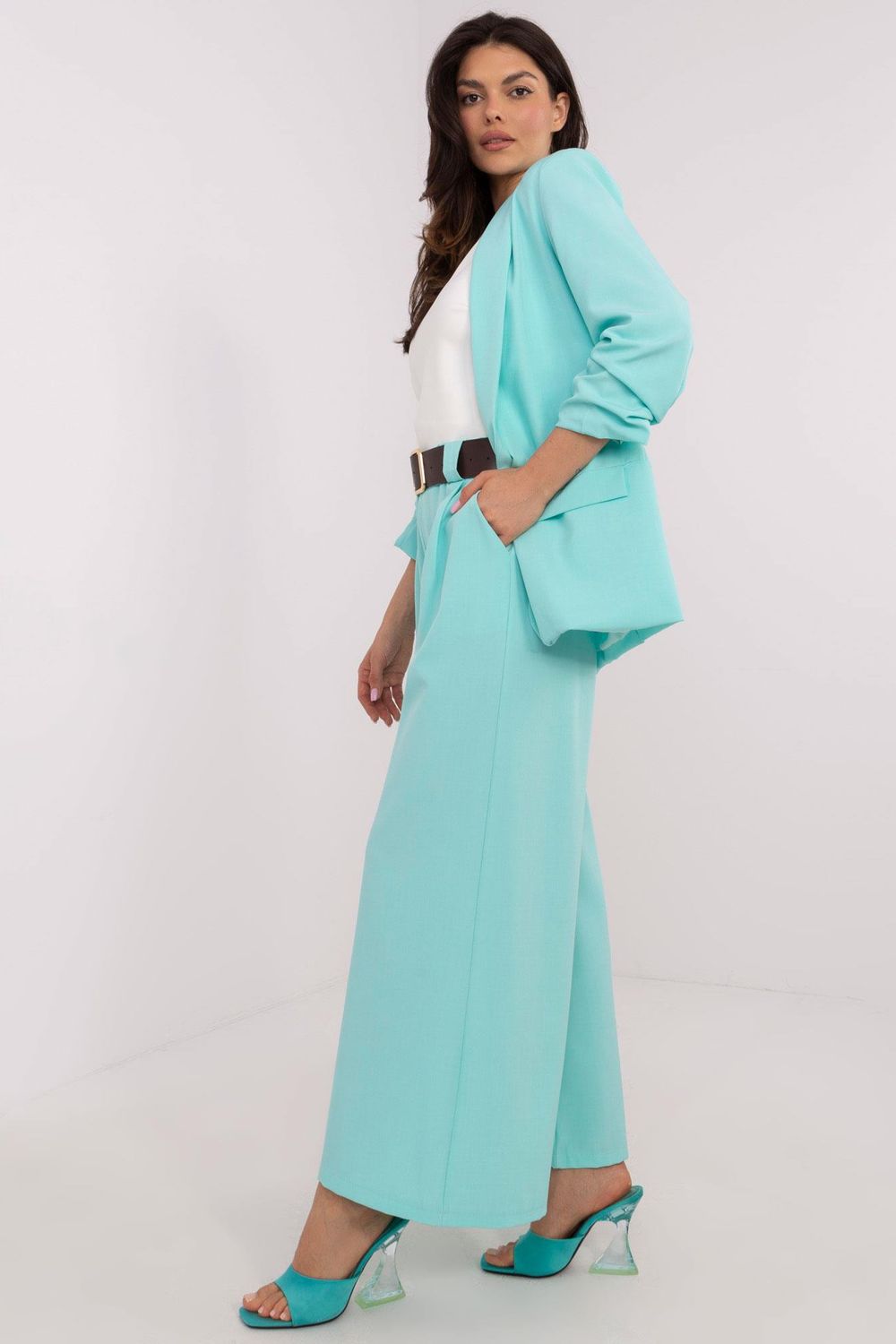 Spodnie Damskie Model DHJ-SP-5583-1.83 Mint - Italy Moda - obrazek 3