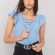 Bluzka Model DHJ-BZ-13301.34P Light Blue – Italy Moda