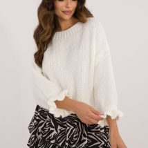 Sweter Damski Model MI-SW-2912.10X Ecru – Italy Moda