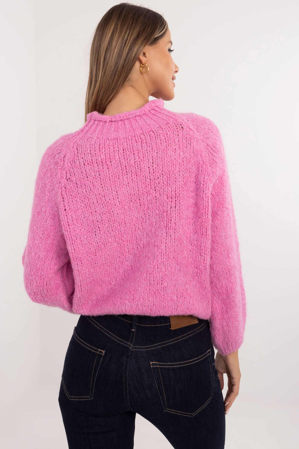 Sweter Damski Model MI-SW-1311.31 Pink - Italy Moda - obrazek 4