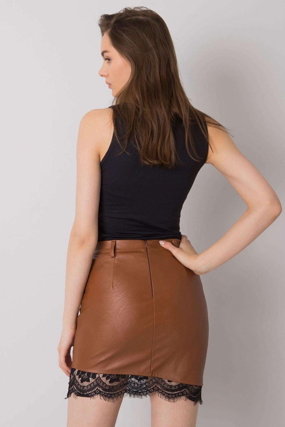 Spódnica Model DHJ-SD-3051.80P Brown - Italy Moda - obrazek 4