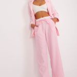 Spodnie Damskie Model DHJ-SP-A7327TR.28 Light Pink - Italy Moda