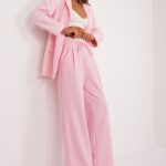 Spodnie Damskie Model DHJ-SP-A7327TR.28 Light Pink - Italy Moda - obrazek 3