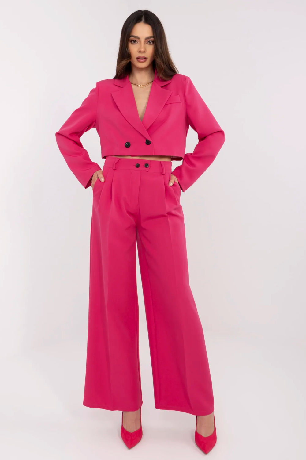 Spodnie Komplet Model DHJ-KMPL-A9019.68 Fuksja - Italy Moda