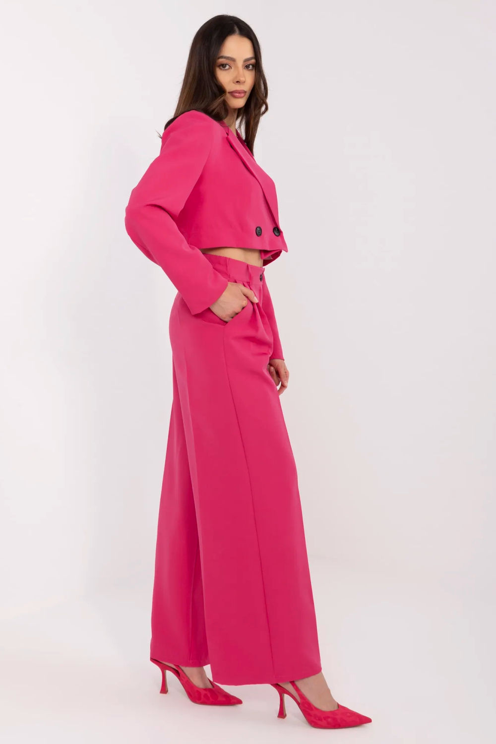 Spodnie Komplet Model DHJ-KMPL-A9019.68 Fuksja - Italy Moda - obrazek 3