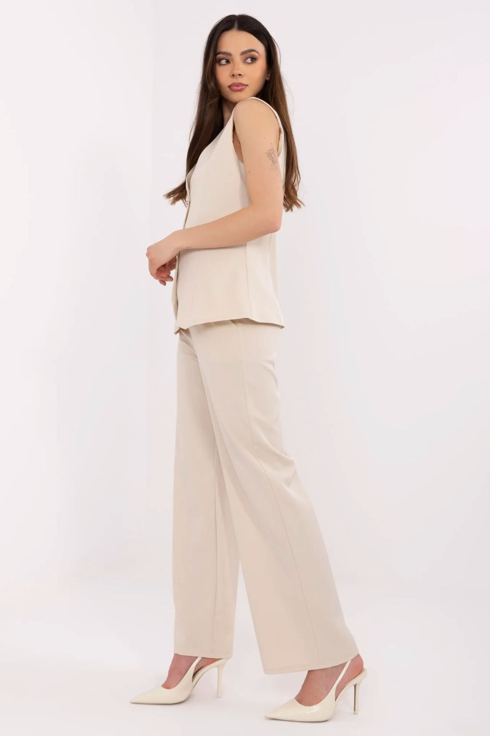 Spodnie Komplet Model MI-KMPL-C322.68 Beige - Italy Moda - obrazek 3