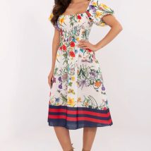 Sukienka Model DHJ-SK-19396.76 Ecru – Italy Moda