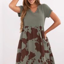 Sukienka Model DHJ-SK-253701.80 Khaki – Italy Moda