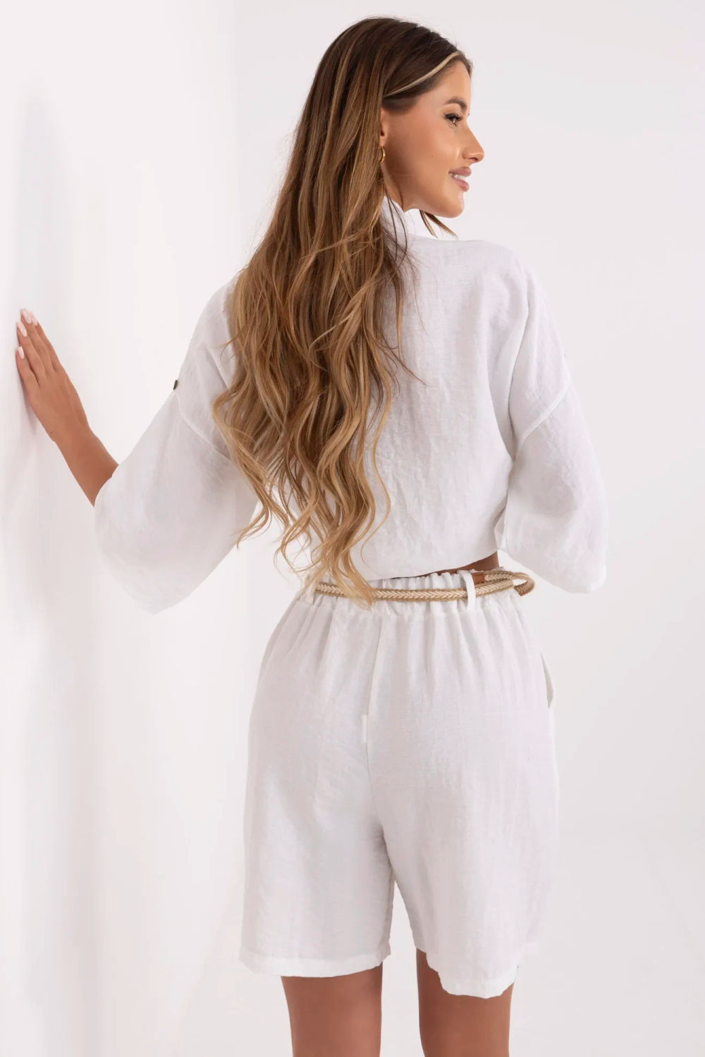 Szorty Damskie Model MI-SN-6620.72P White - Italy Moda - obrazek 4