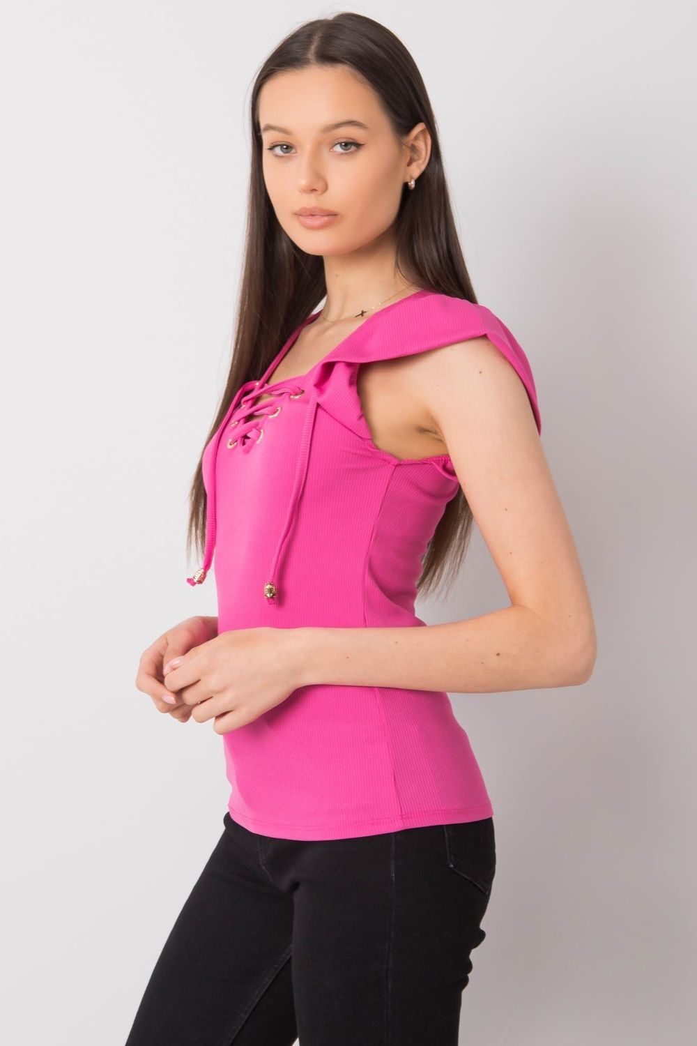 Bluzka Model DHJ-BZ-13301.34P Pink - Italy Moda - obrazek 4