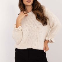 Sweter Damski Model MI-SW-2912.10X Light Beige – Italy Moda